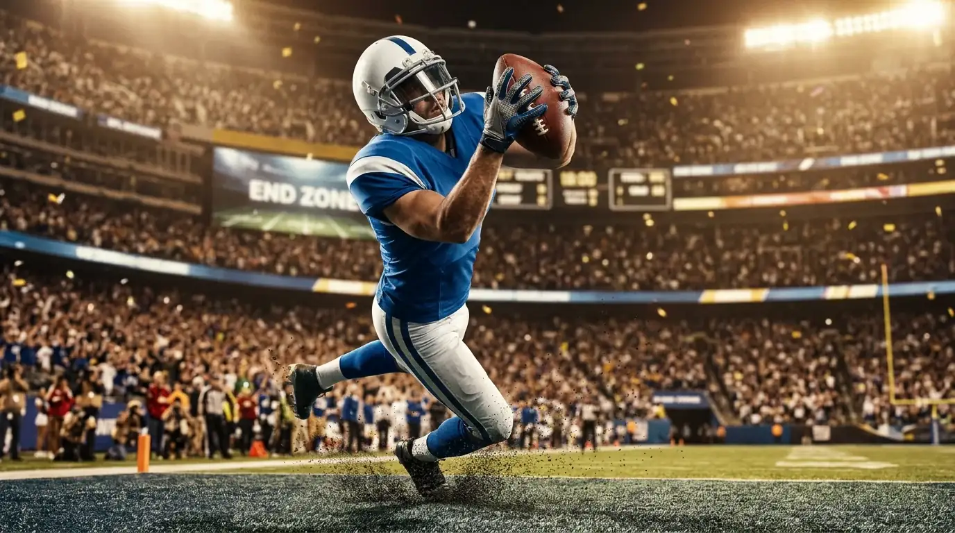 Estadisticas de jugador NFL con mercados de prop bets sobre yardas y touchdowns
